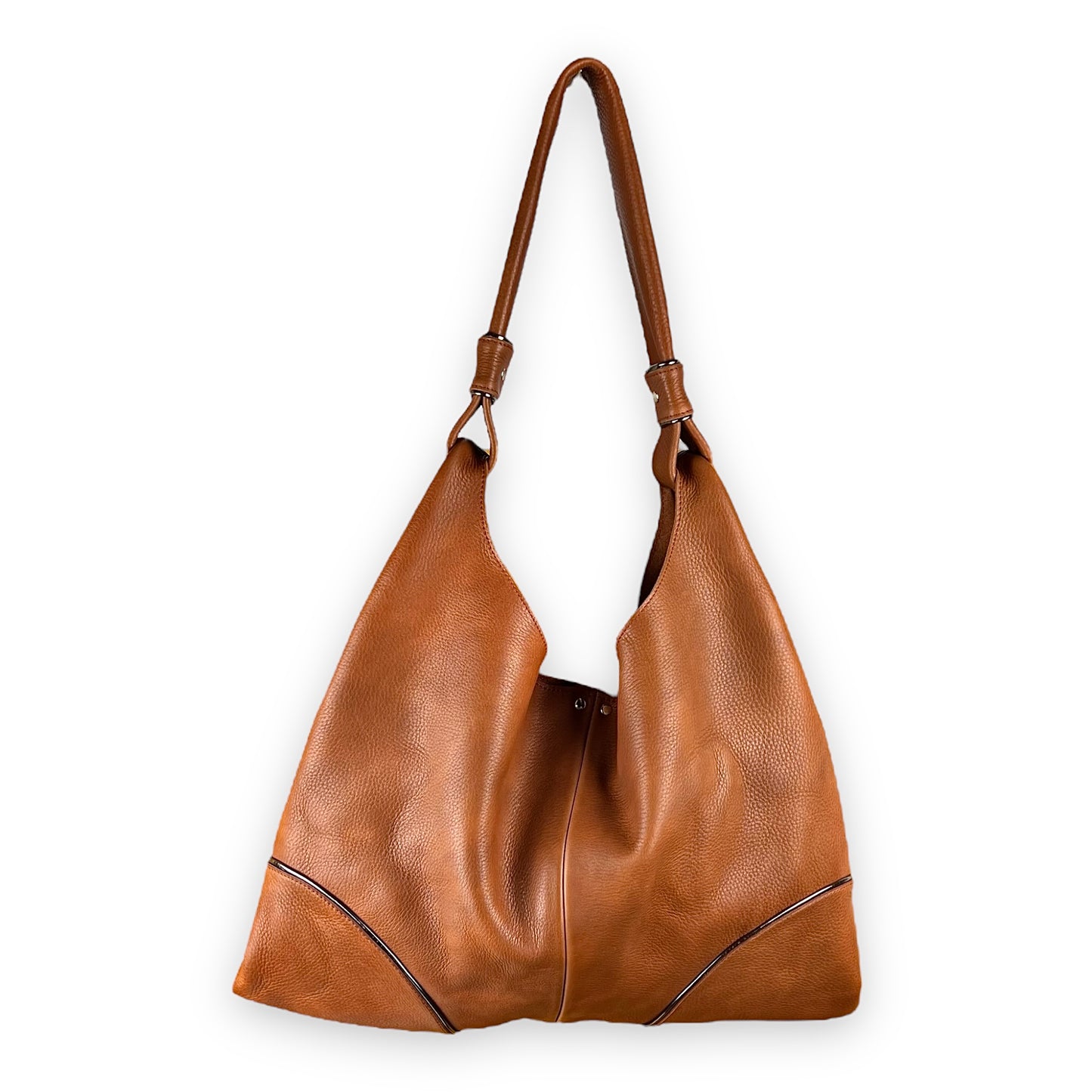 CABAS NAIMA cuir Pecan