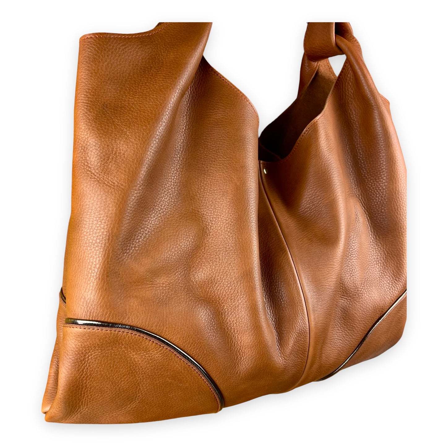 CABAS NAIMA cuir Pecan