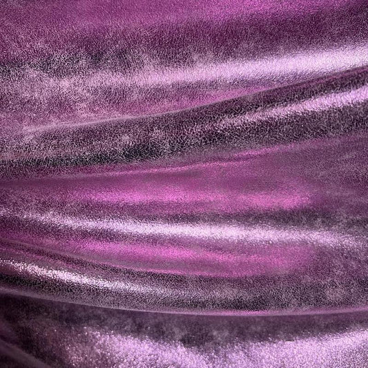 cuir lilas métalissé manegane