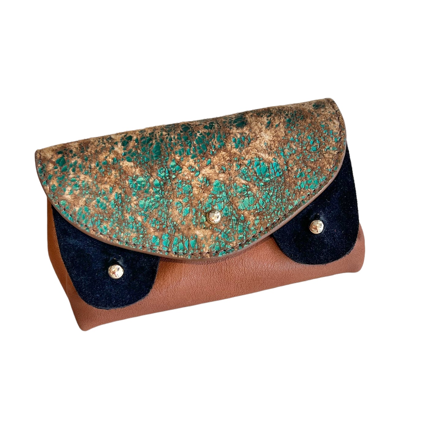 Porte-monnaie Caramel Émeraude