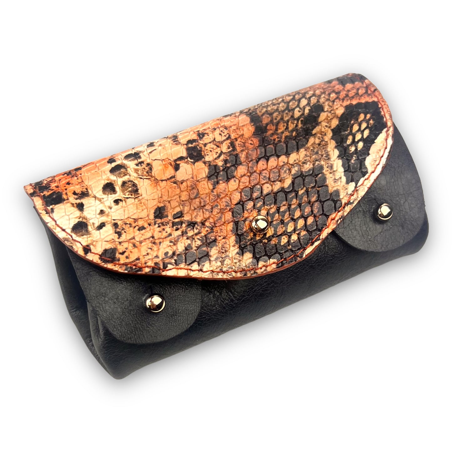 porte monnaie cuir python femme