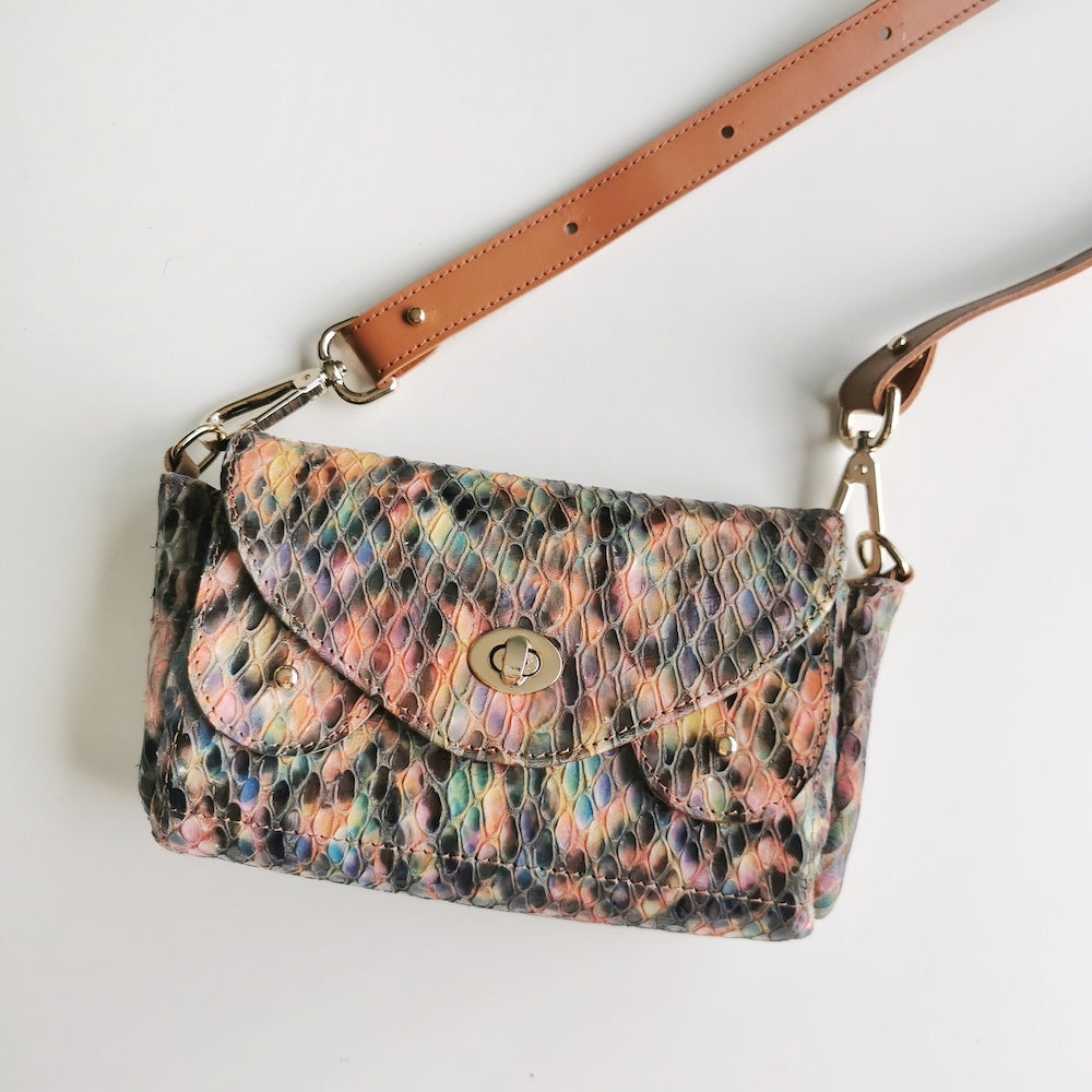 petit sac de soirée multicolore