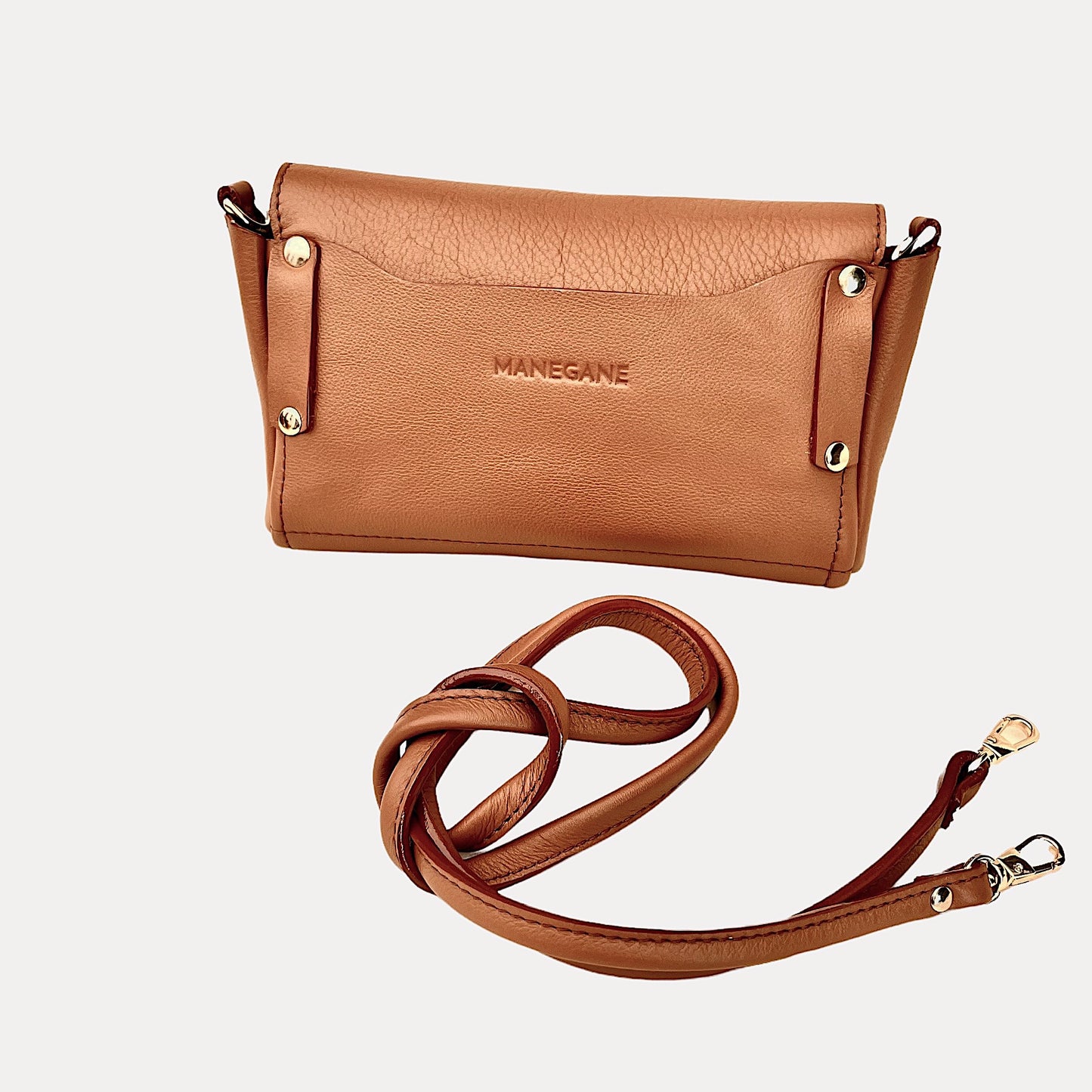Bisou Bag Mini Moka Light gold