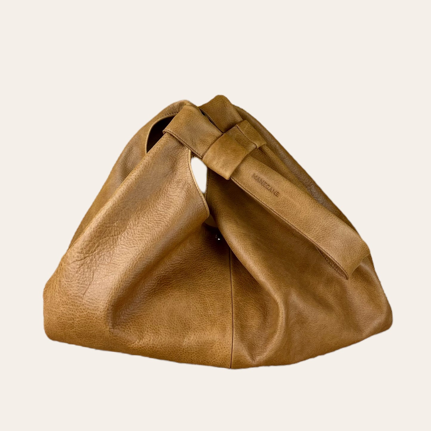 CABAS NAIMA cuir camel