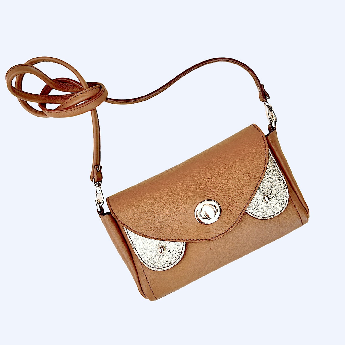 Bisou Bag Mini Moka Light gold