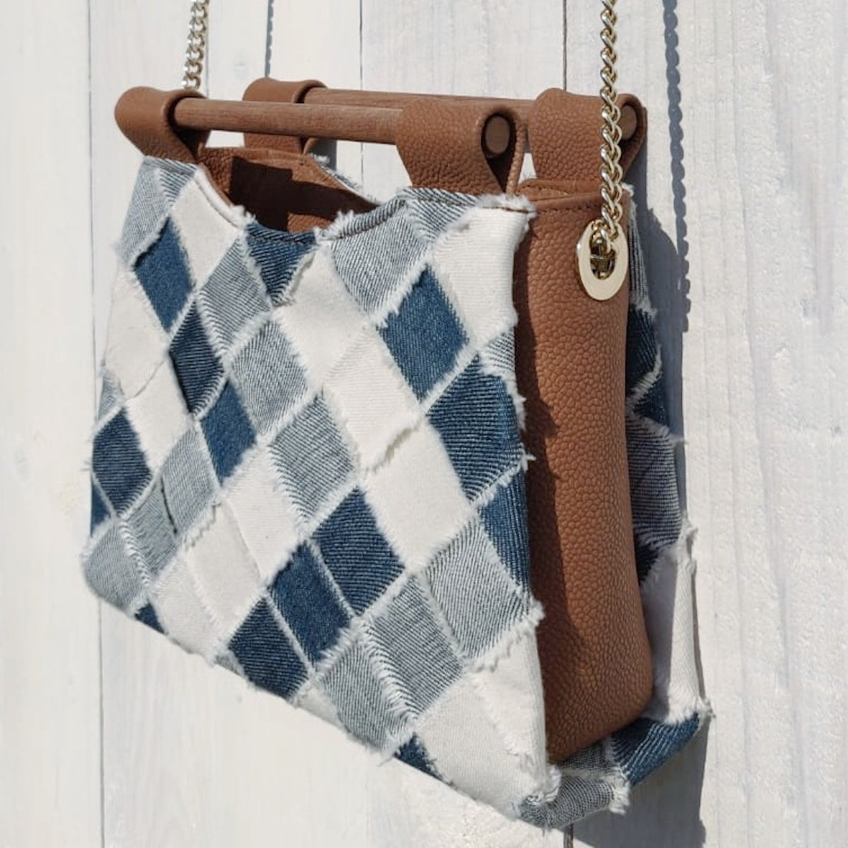 sac à main mini 85 denim Bleach Manegane et Venitz