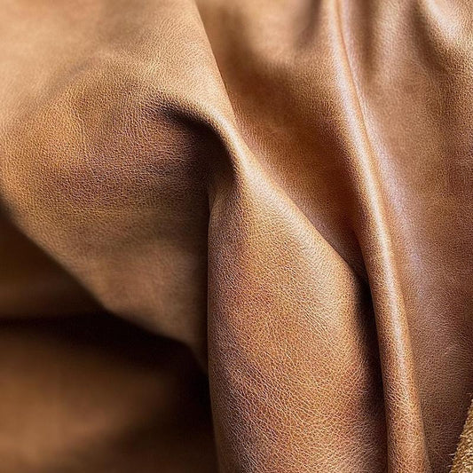 cuir vintage brown manegane