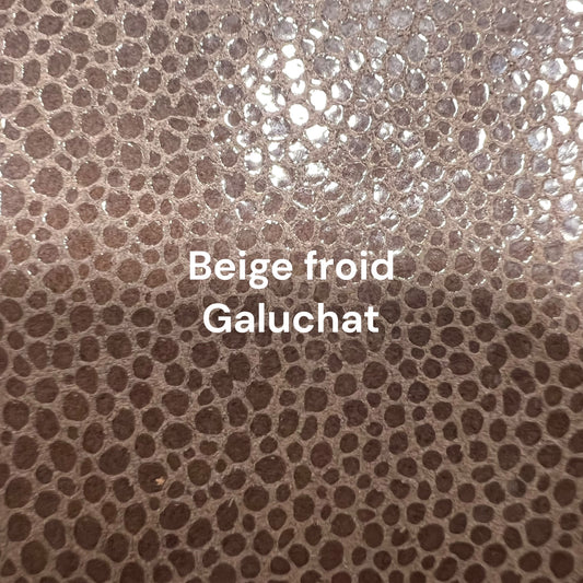 maroquinerie galuchat beige