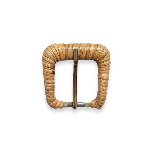 Ceinture cuir 25 mm avec sa Boucle en Rotin