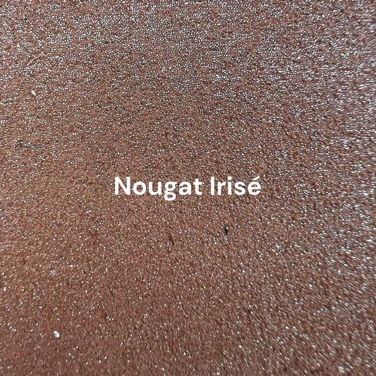 cuir beige irisé pour création cuir personnalisées