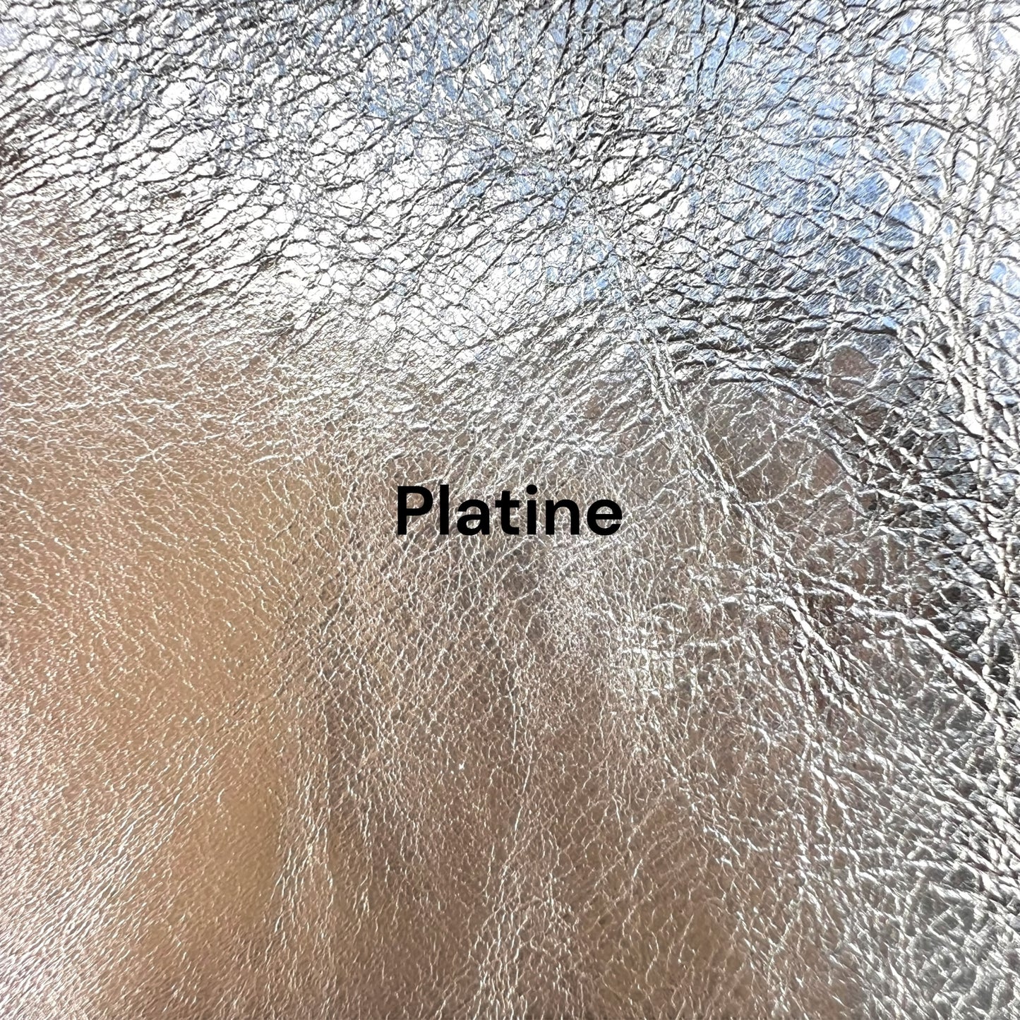 cuir couleur platine