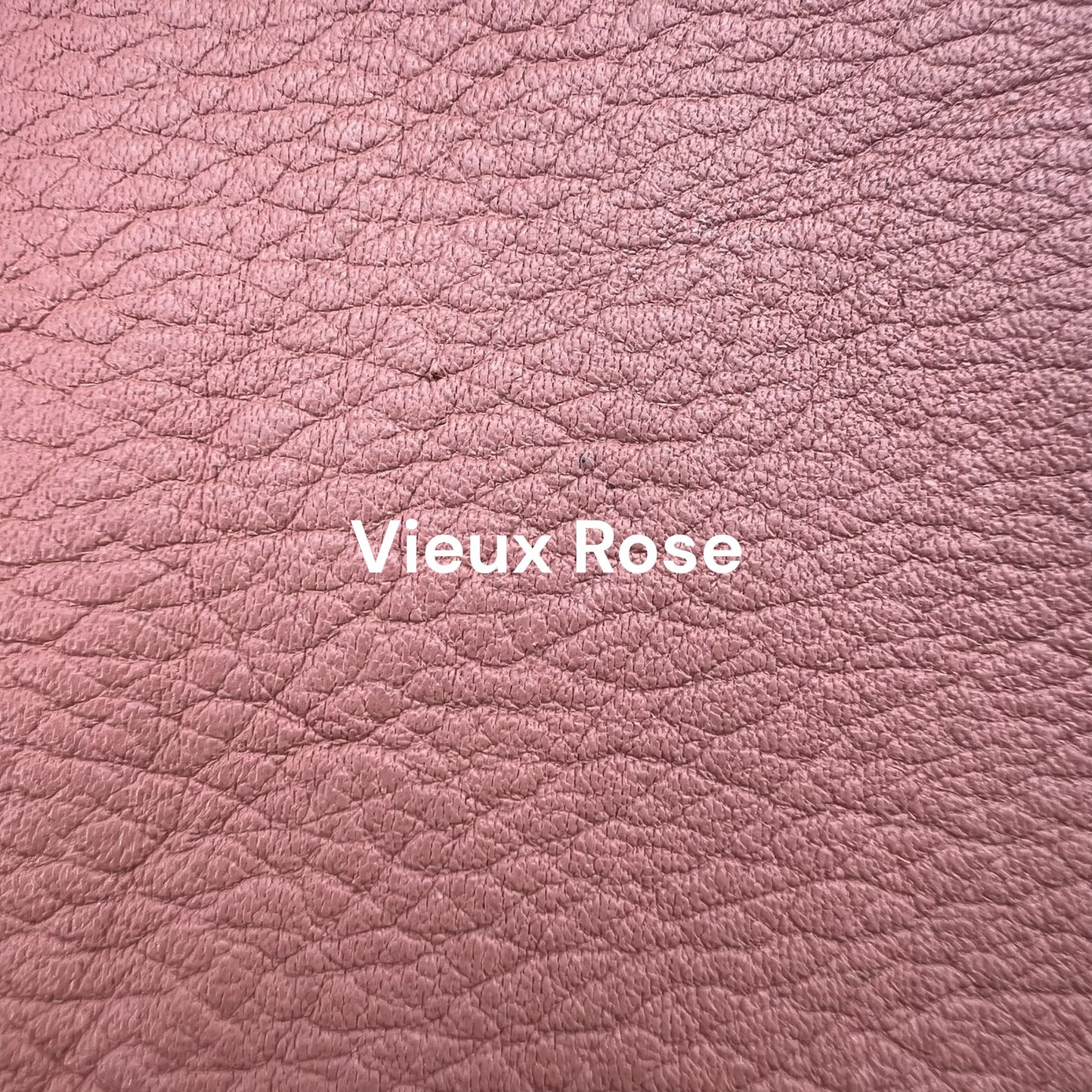 carnet en cuir vieux rose