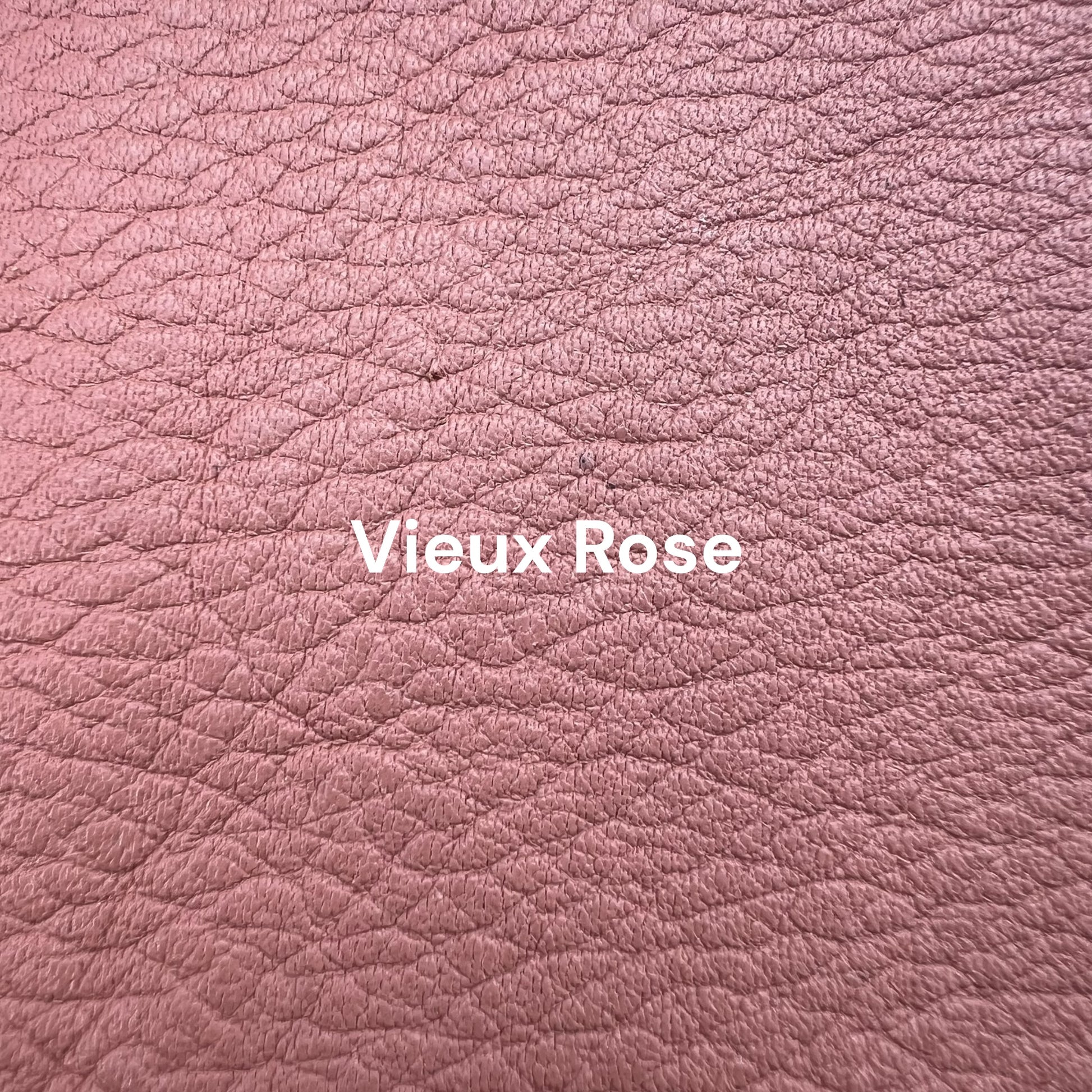 carnet en cuir vieux rose