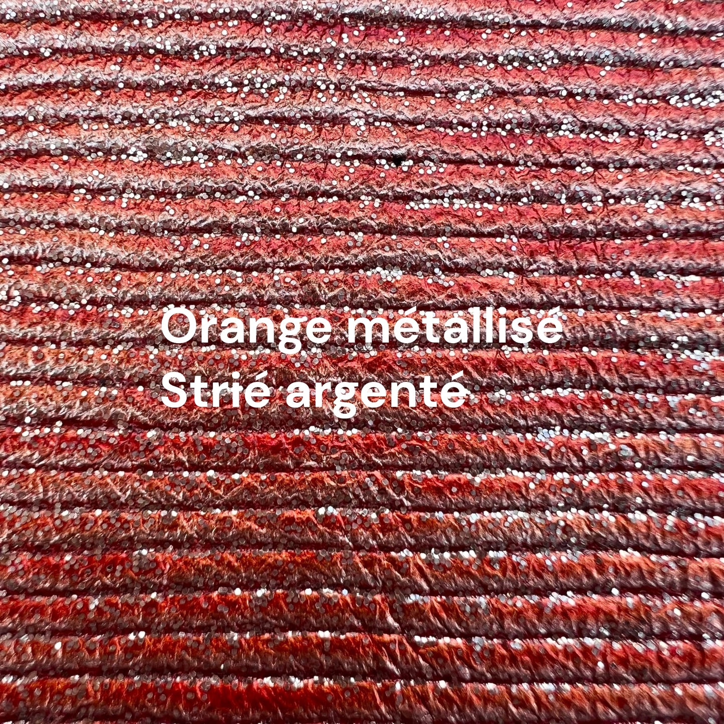 carnet en cuir métallisé