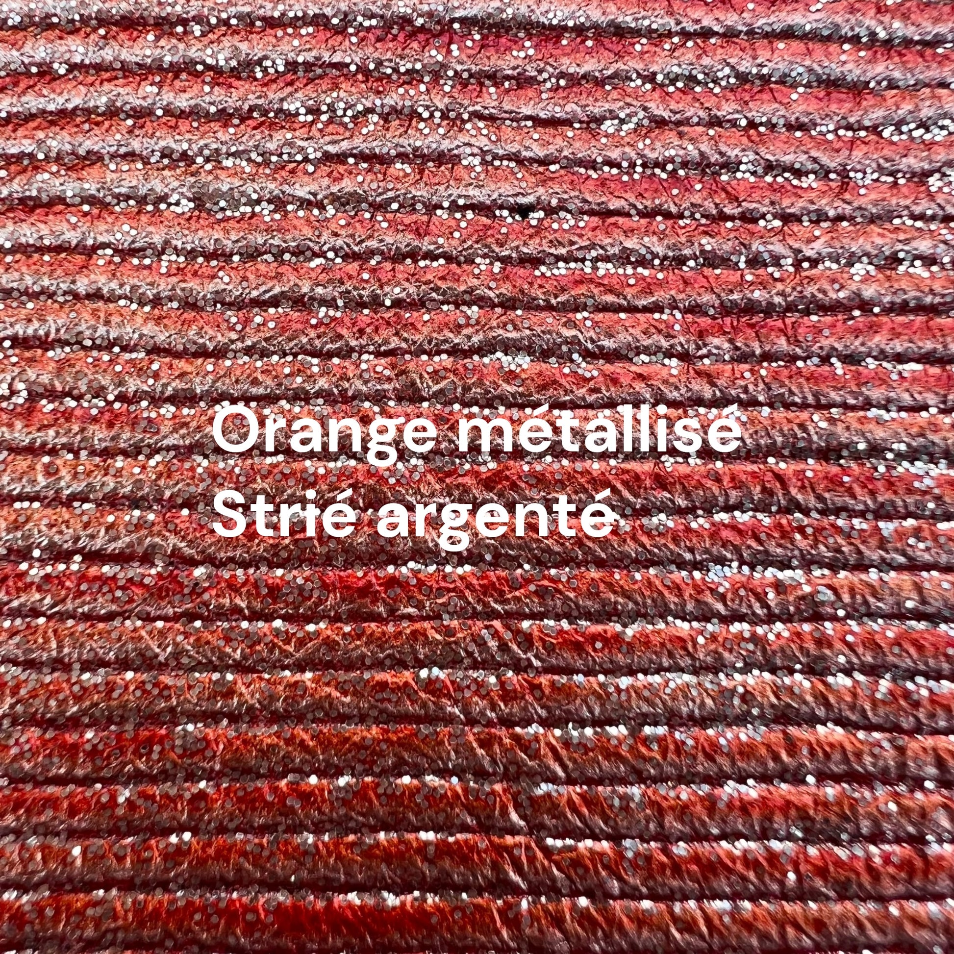 carnet en cuir métallisé