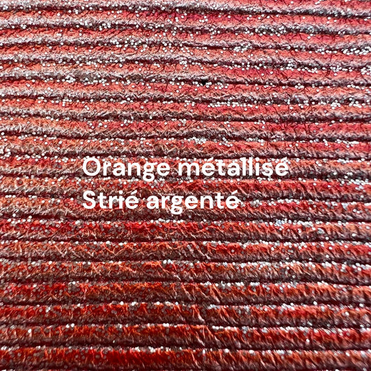 carnet en cuir métallisé