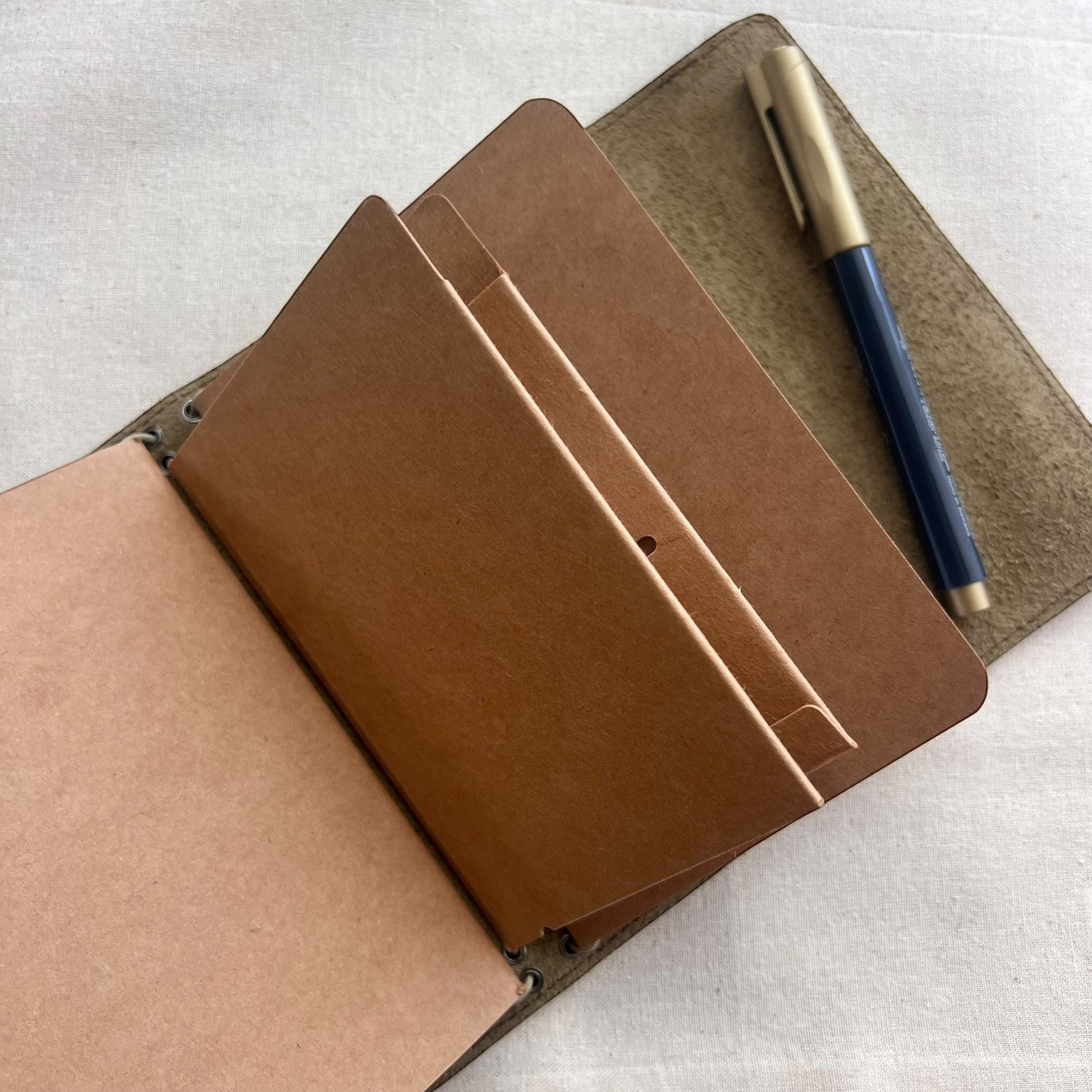 carnet de voyage avec rangements organiseurs
