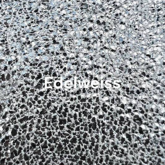 cuir effet craquelé argenté