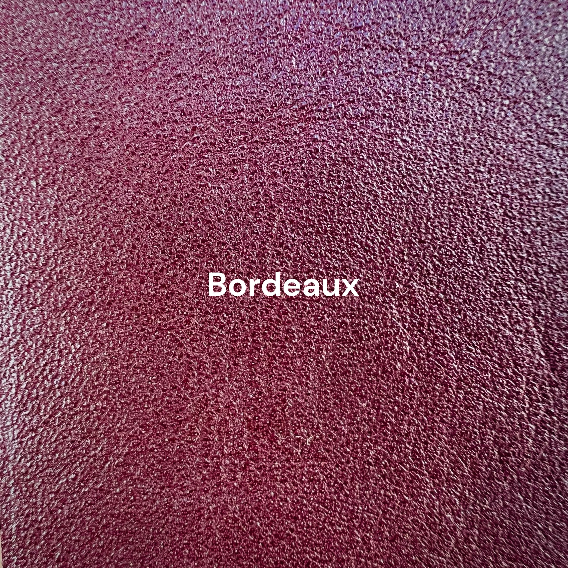 carnet en cuir bordeaux personnalisé