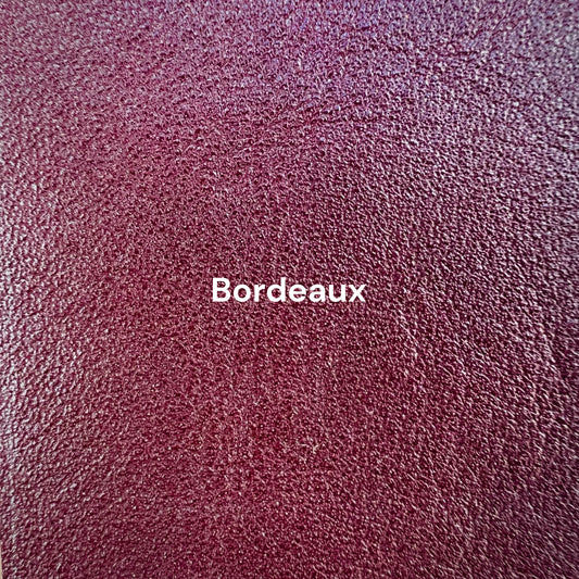 carnet en cuir bordeaux personnalisé