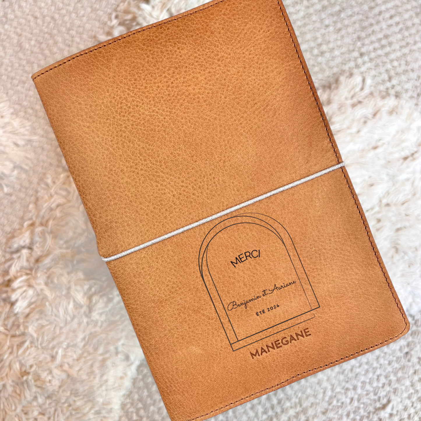 carnet en cuir pour mariage