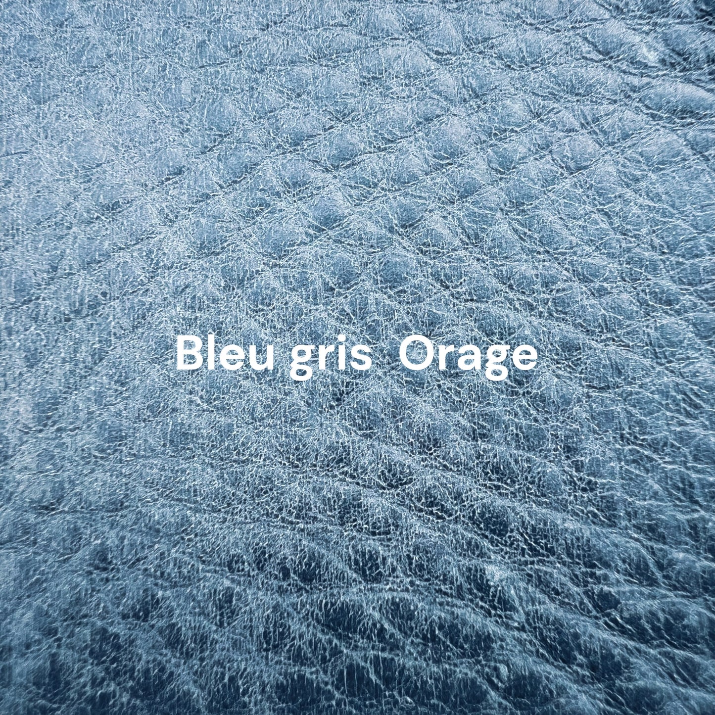 cuir gris-bleu