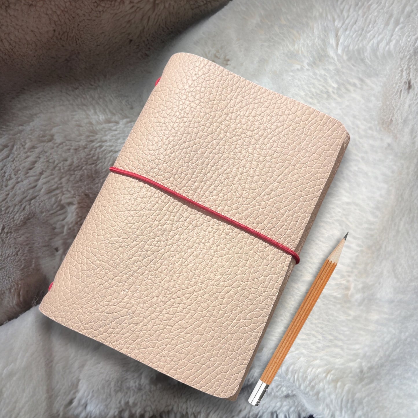 Carnet personnalisé en cuir Couleurs/ Motif/ Écriture