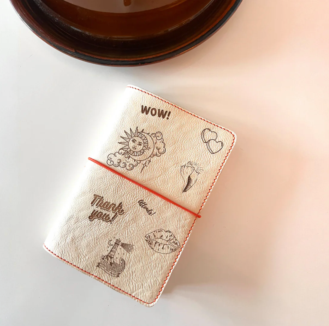 carnet de createur en cuir