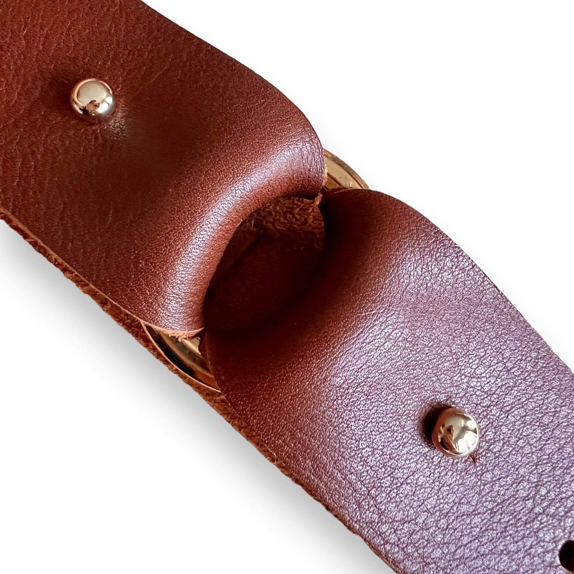 ceinture cuir marron femme