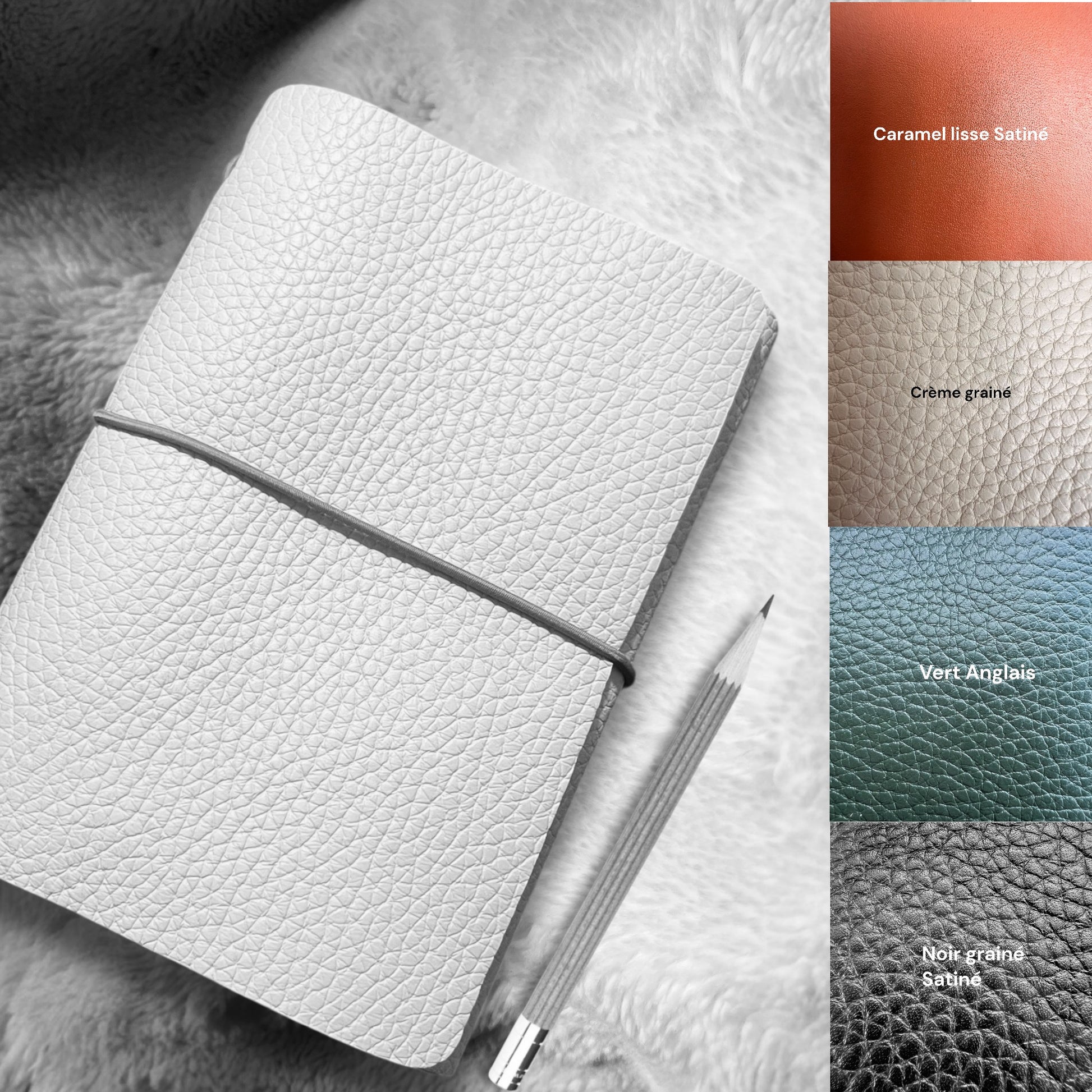 protège carnet en cuir