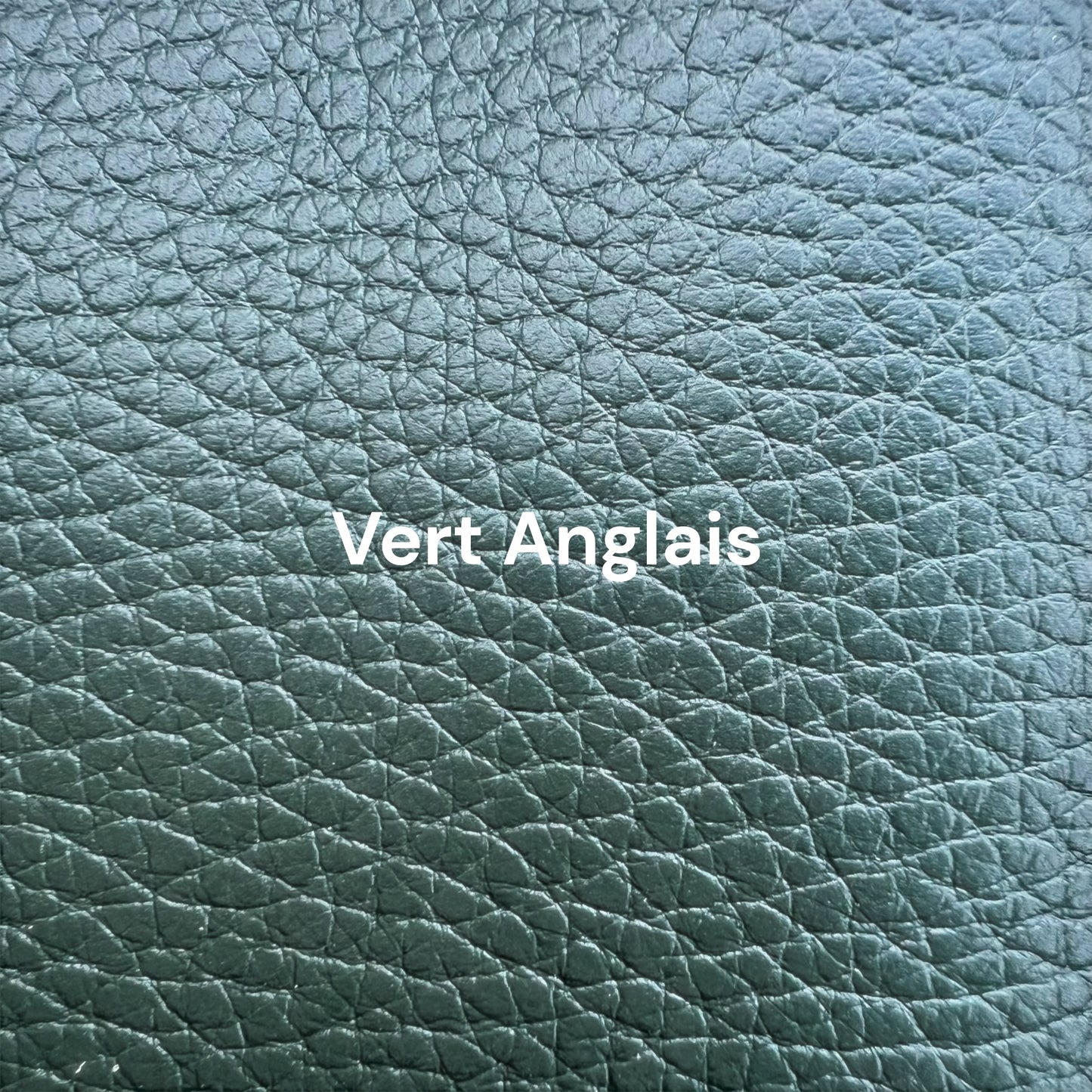 protege carnet en cuir vert