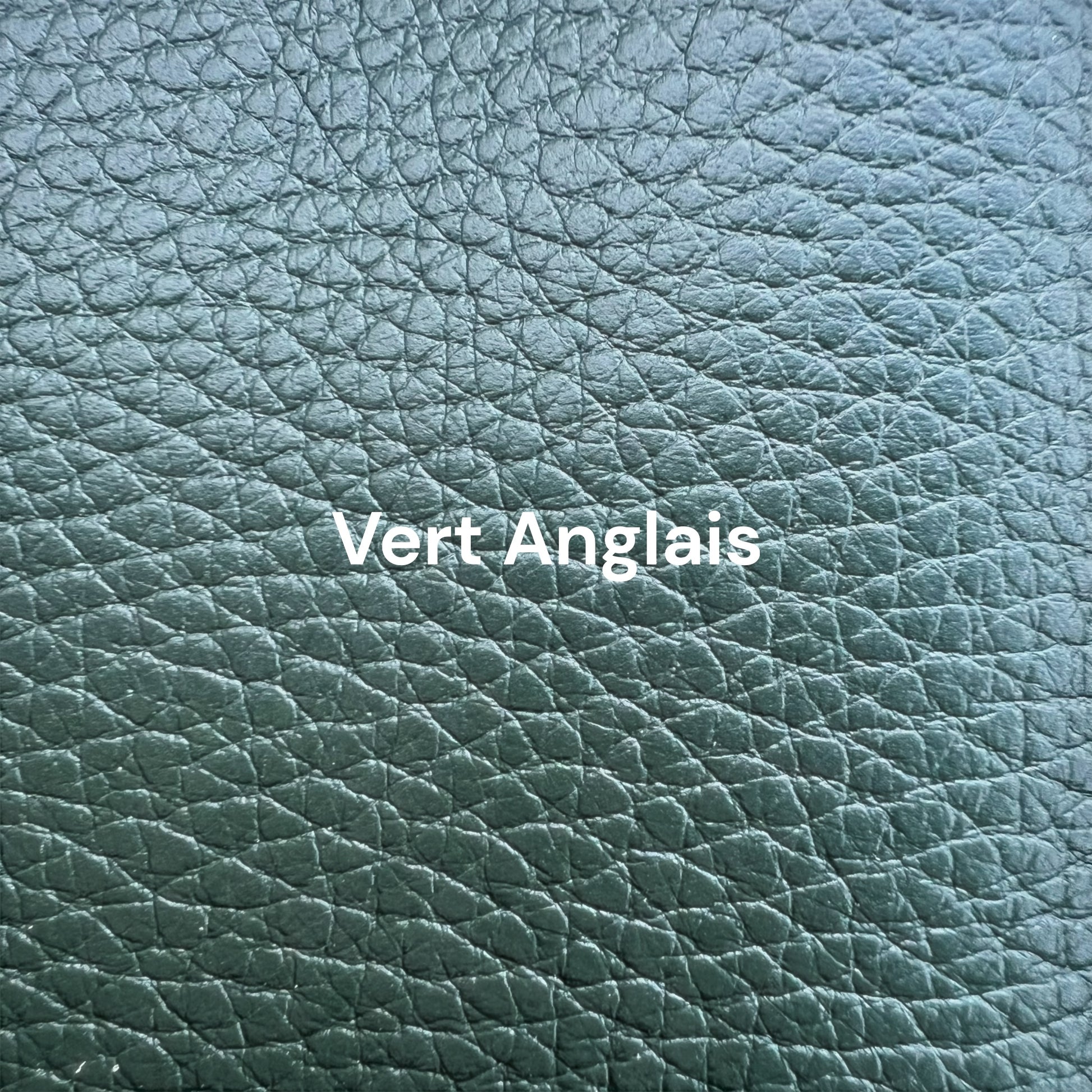 protege carnet en cuir vert