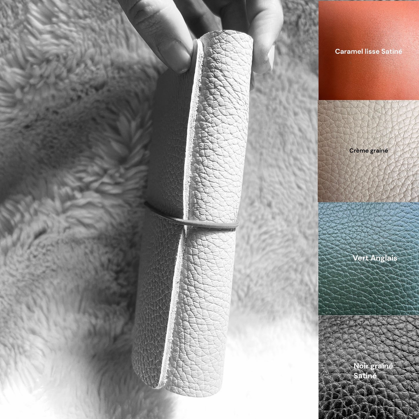 couverture de carnet en cuir