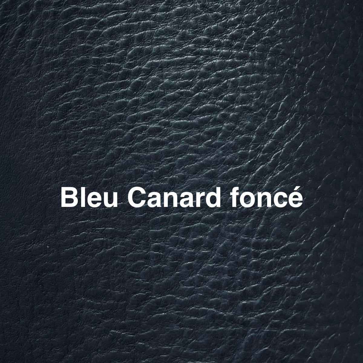 cuir bleu canard grainé