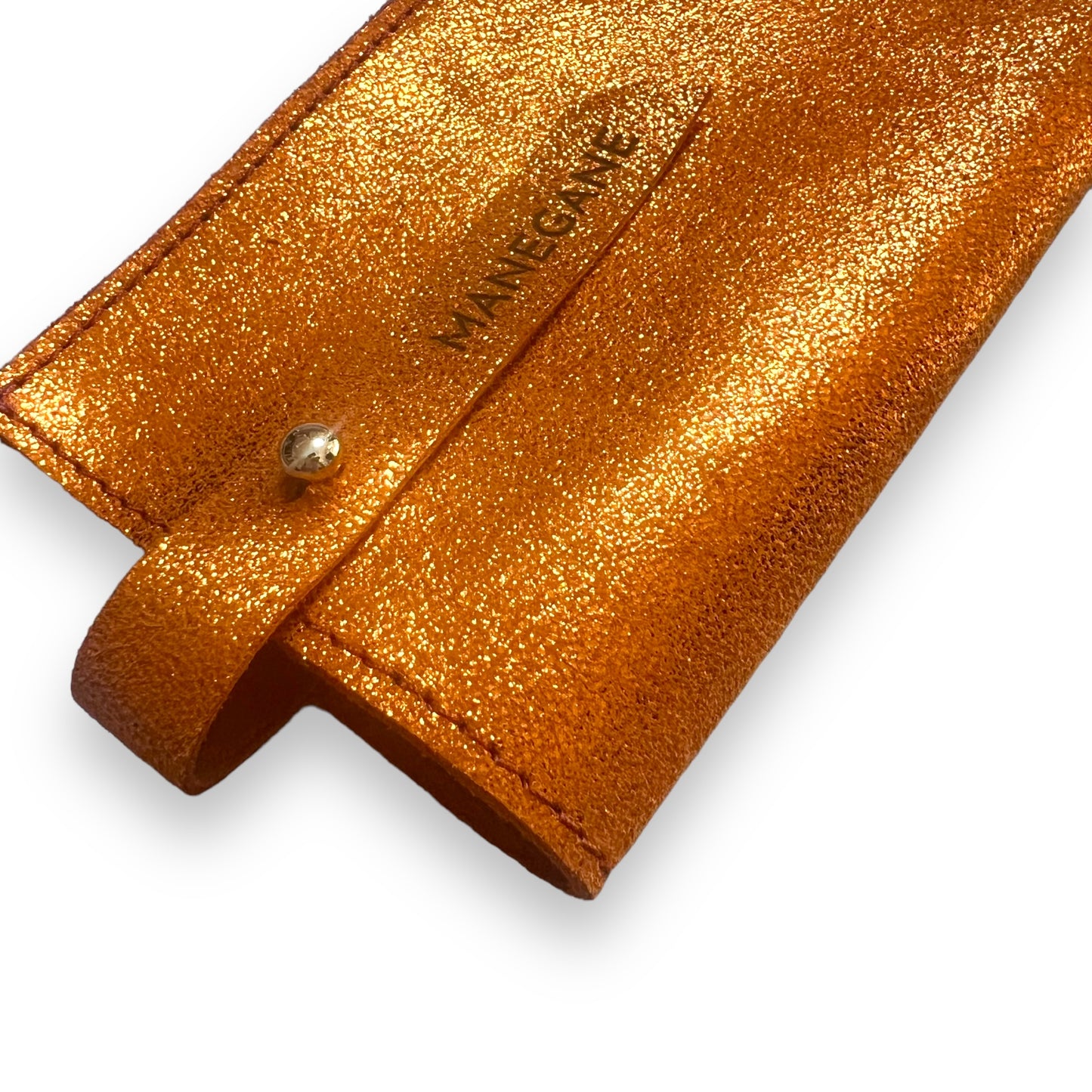 Metallic orange glasses case