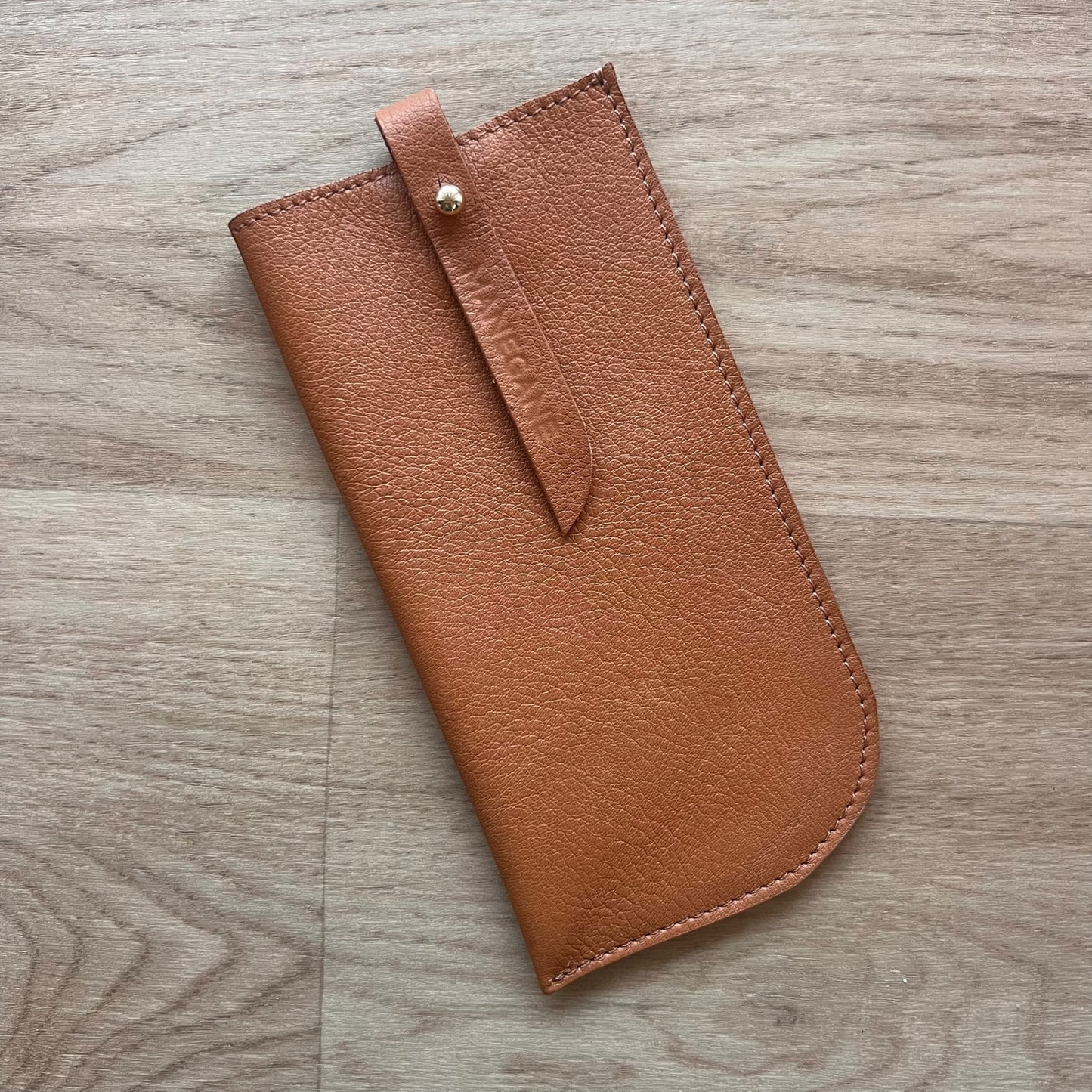 etui en cuir de qualité souple pour lunettes