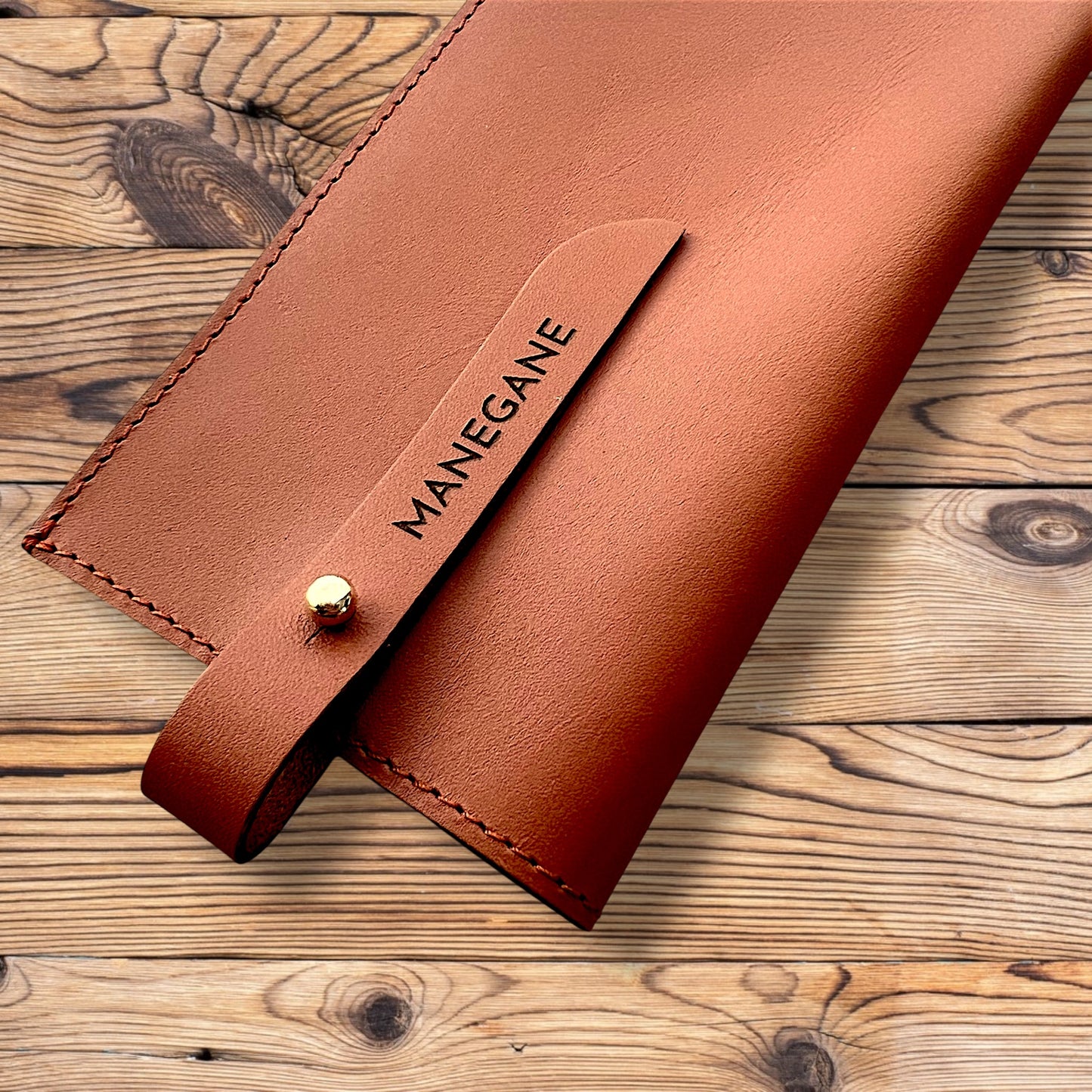 étui à lunette femme cuir caramel