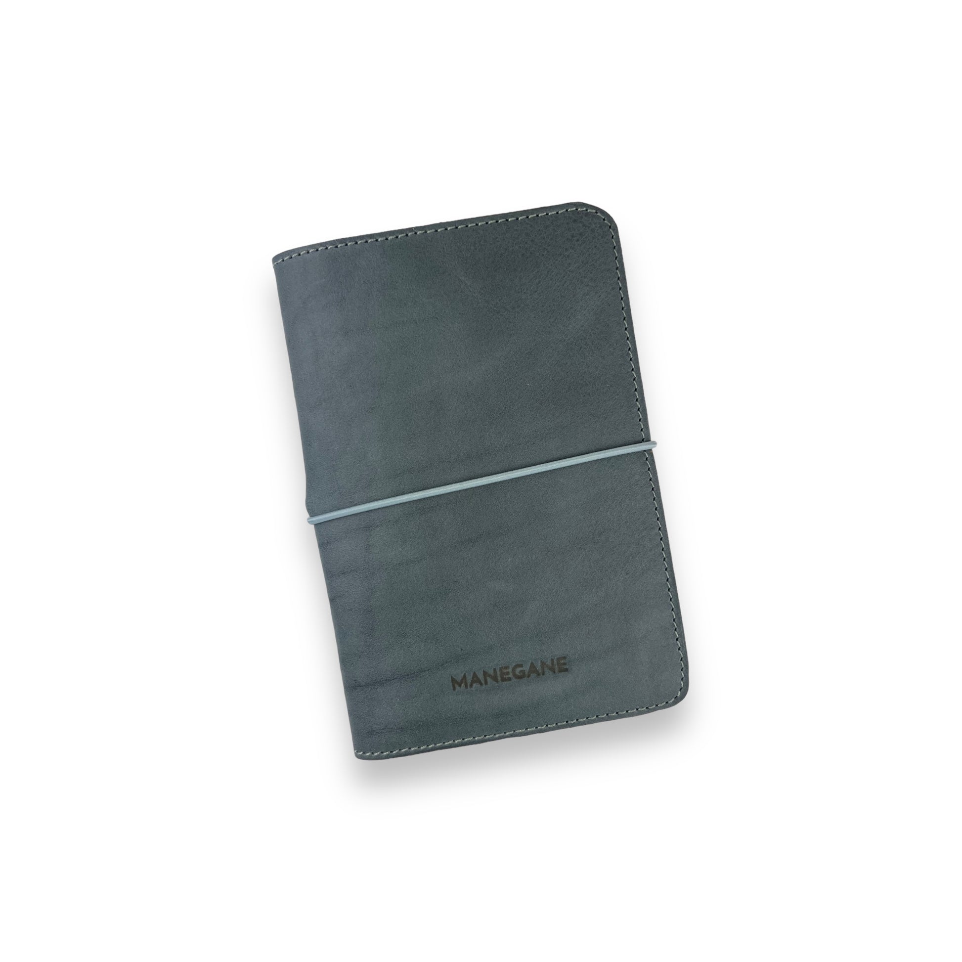 carnet en cuir bleu pour homme fait main