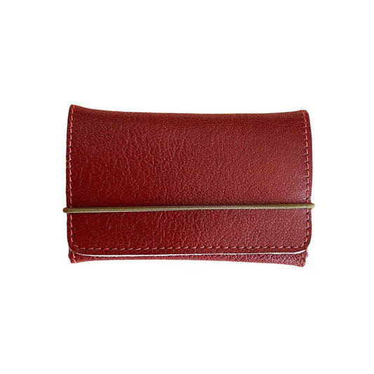 porte-cartes en cuir marron pour hommes