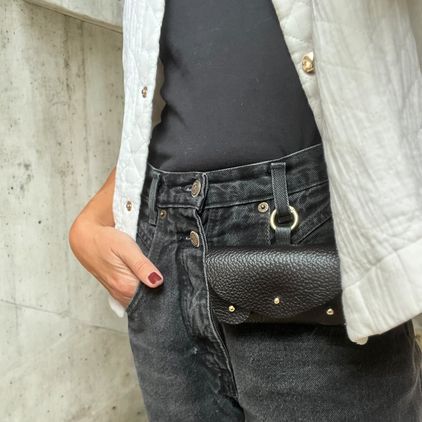 Porte monnaie femme à porter à la ceinture