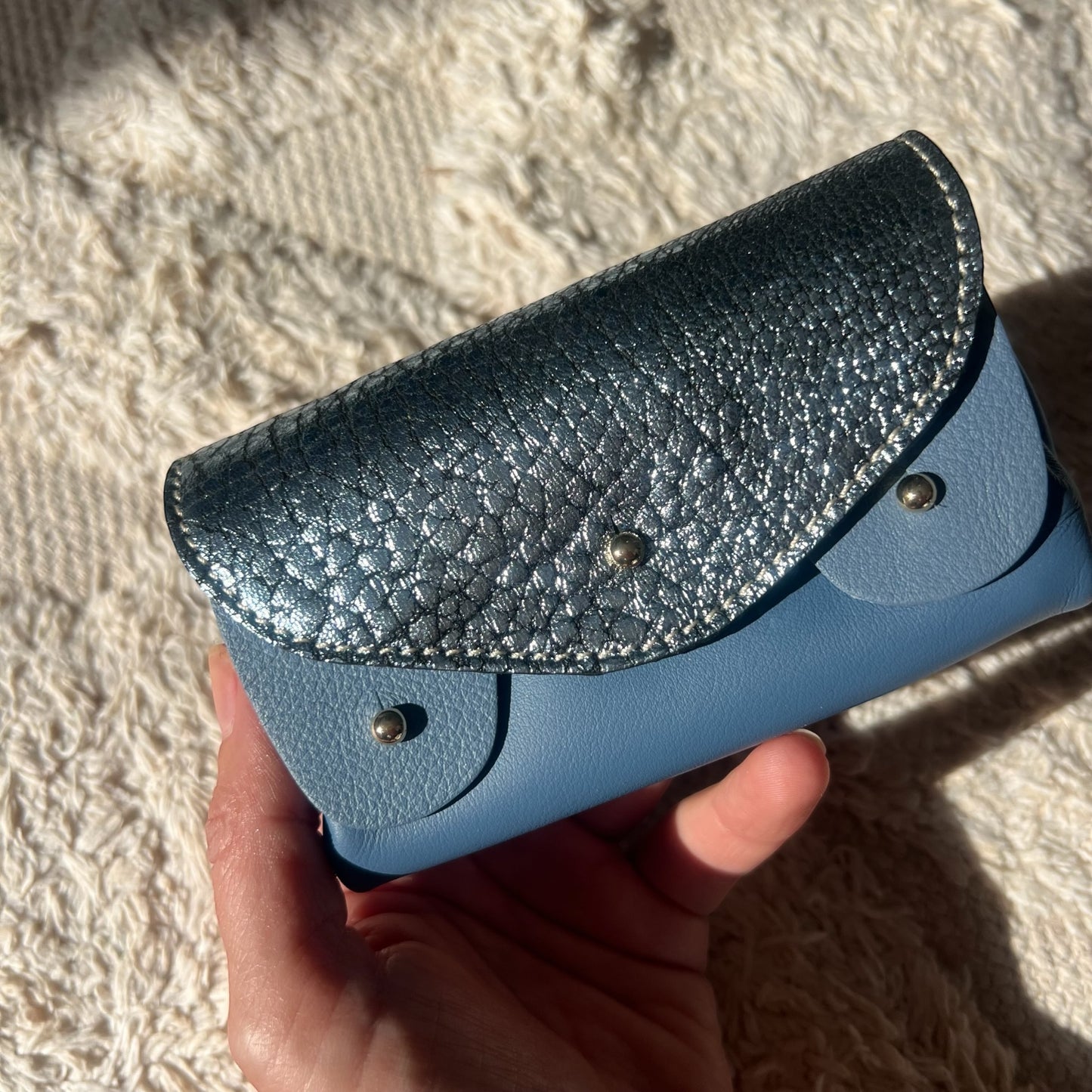 Monedero Bubble Azul Cielo