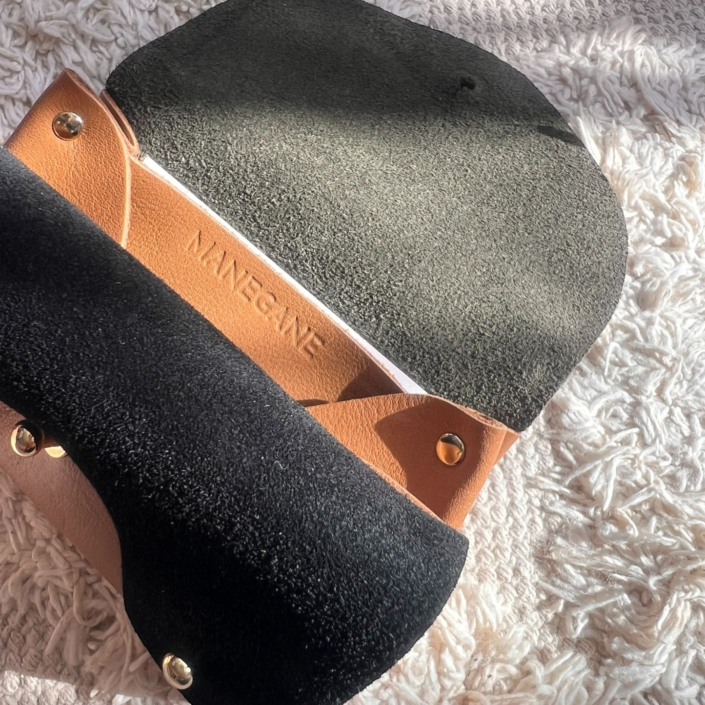 Olive and Black Coin Purse