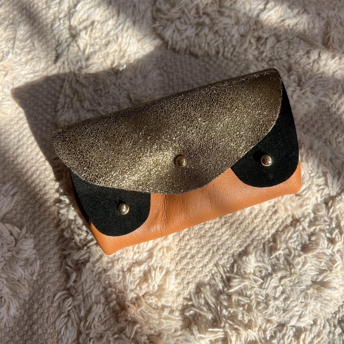 Olive and Black Coin Purse