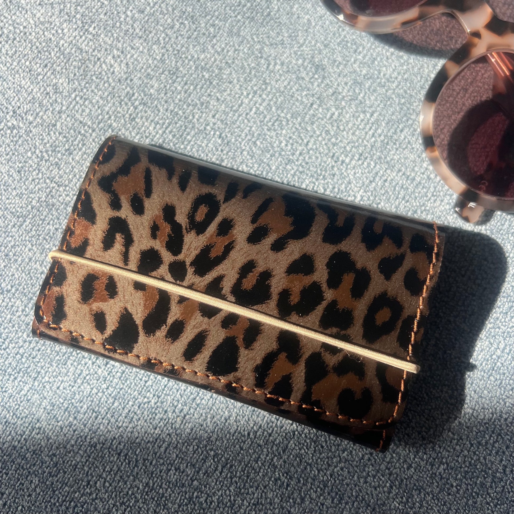 porte-monnaie leopard femme