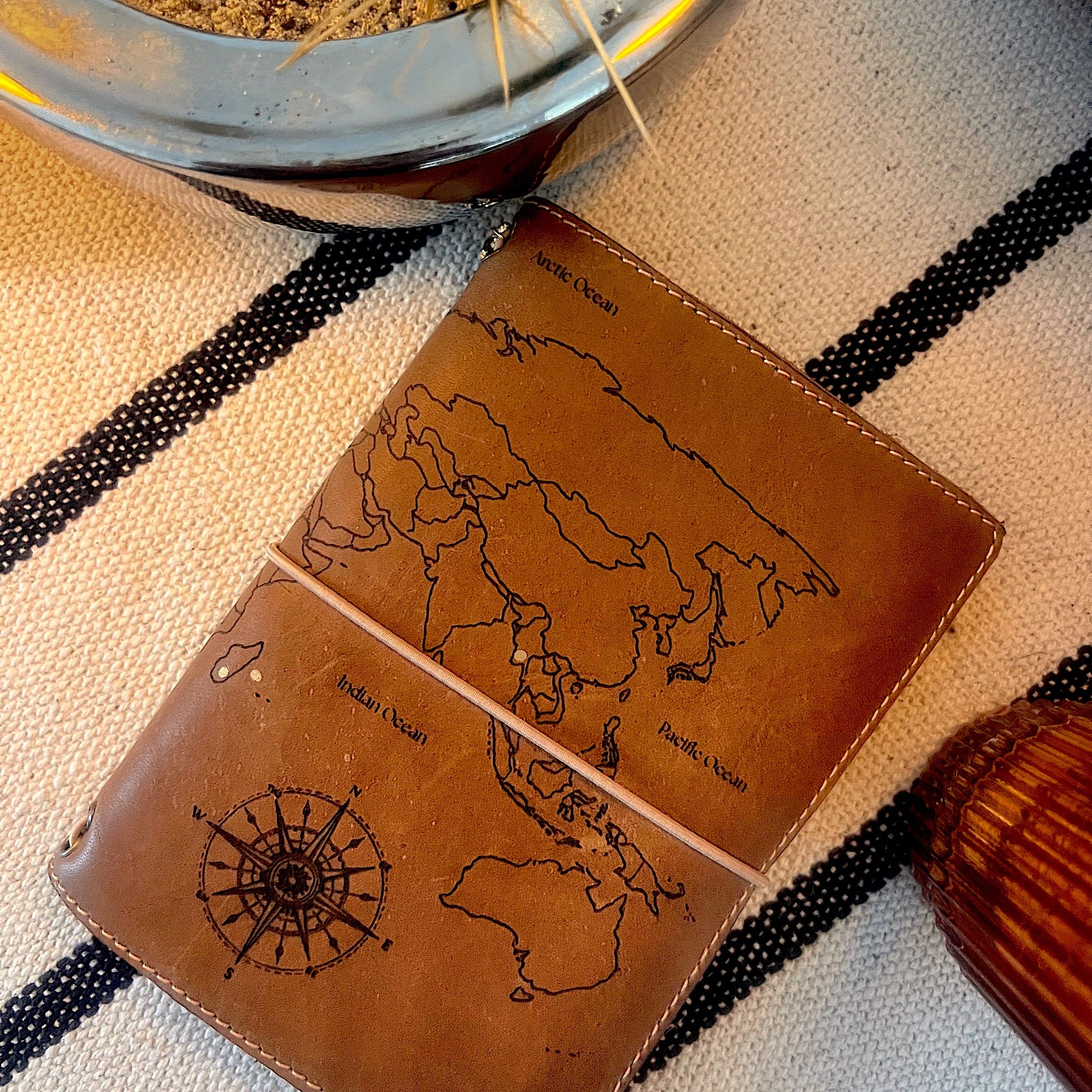 carnet de voyage en cuir