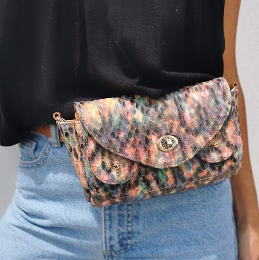 sac ceinture multicolore