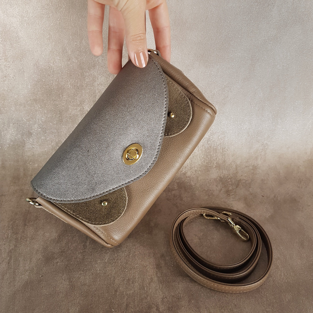 coloris bisou bag Platine